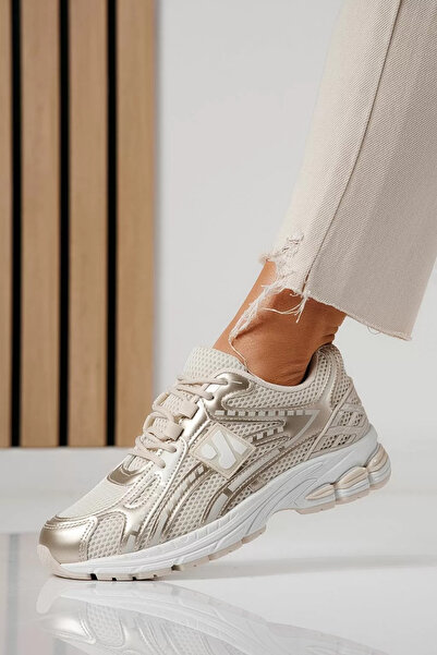 Zaira Adidasi dama bej din material textil Lilien #24147 - 41