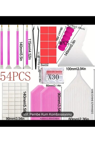 Element 5 d 54 parça alet elmas mozaik boyama seti