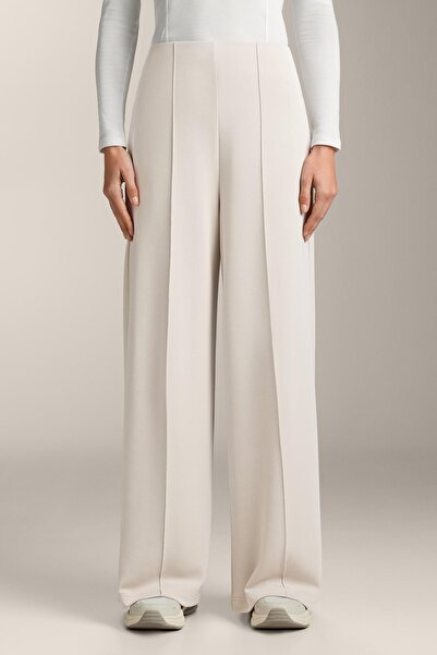 Oysho Yumuşak dokunuşlu nervürlü düz kesim modal pantolon