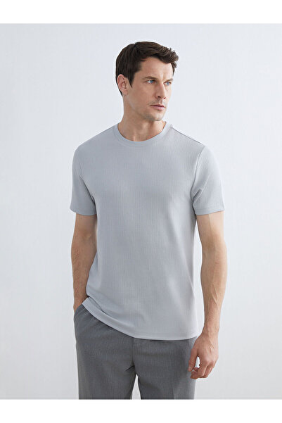 LC Waikiki Nevavm Differential Oval Collar Men's T-Shirt