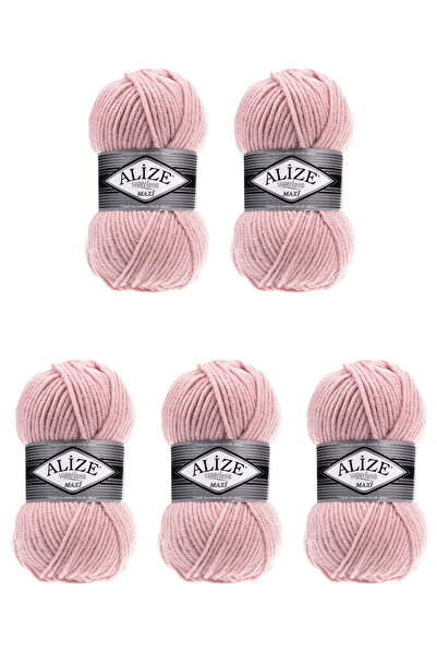 Alize 5 Pcs SuperLana Maxi 161 Thick Hand Knitting Turkish Yarn