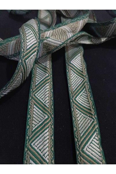 ULUPAMİR شريط زخرفي مثلث الشكل باللون الأخضر الداكن