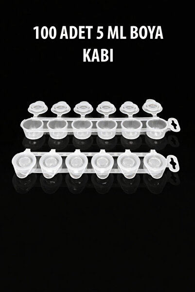 CNS HOBBY TUVAL 5 ML BOYA KABI BOŞ 100 ADET BOYA TÜPÜ AKRİLİK BOYA