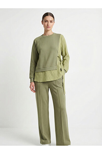 NEW JOURNAL Γυναικείο Çağla Με δέσιμο στο πλάι Ριγέ Πουκάμισο με λεπτομέρειες...