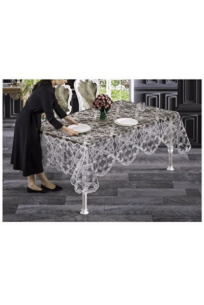 LACASA HOME LINEN Elegant,Premium,Luxury Lacasa Home Linen-Roman All Lace Tab...