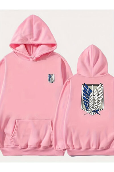 PENTHİLUS Unisex Oversized Hooded Sweatshirt. Attack on Titan Survey Corps (W...