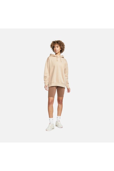 Nike Жіночий бежевий оверсайз-светр з капюшоном і шардоном - DJ7668-126