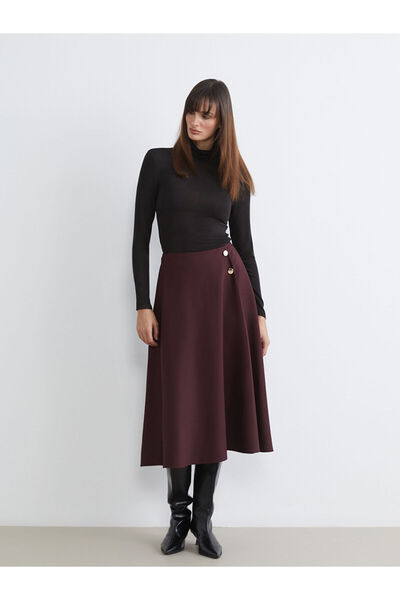 LC Waikiki Özmarka Нова колекция Пола с цип в талията и А-образен силует