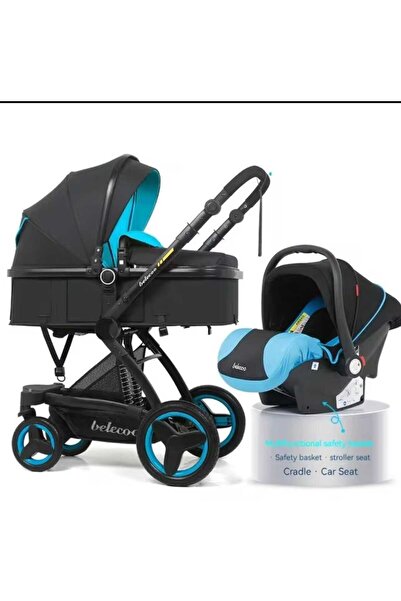 Belecoo 3 in 1 Luxury Stroller with Travel System and Infant Seat