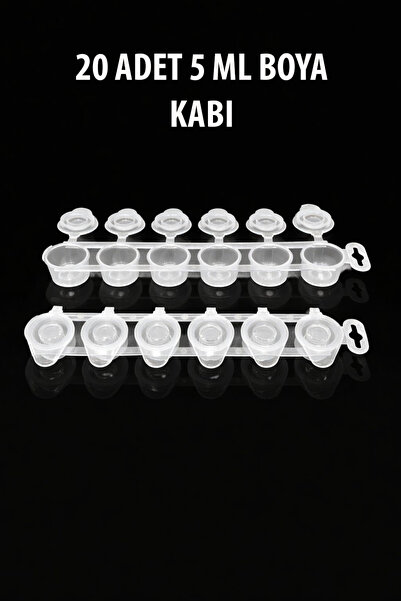CNS HOBBY TUVAL 5 ML BOYA KABI BOŞ 20 ADET BOYA TÜPÜ AKRİLİK BOYA