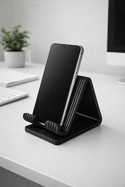 Üçüncü Boyut Baskı Dünyası حامل هاتف مكتبي أسود