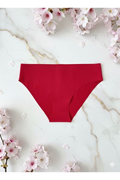 MEOW Women's Stitch-Free Laser Cut No Trace Stretch Fabric Bikini Slip Panties