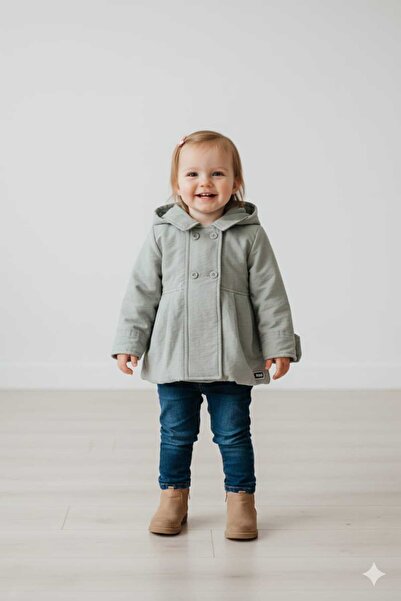Benittokids Girl's Hooded Coat
