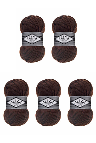 Alize 5 Pcs SuperLana Maxi 26 Thick Hand Knitting Turkish Yarn