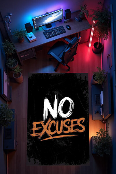 THEMODERNHANE Gamer Genç Odası Halısı Kaymaz Taban Makinede Yıkanabilir Gamin...