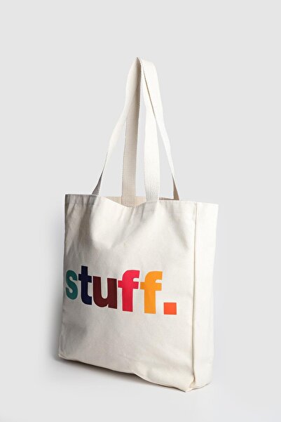 Store حقيبة قماش منقوشة نسائية