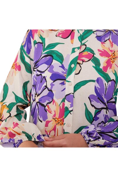 Levidor Flounced Skirt Printed Dress