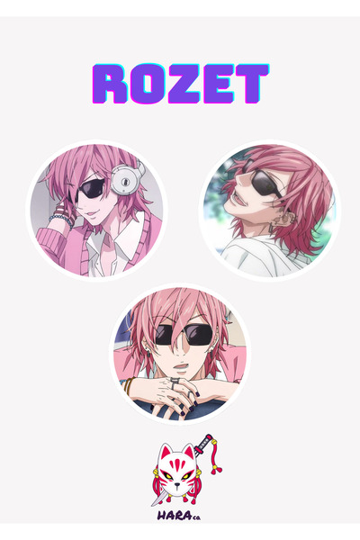 Hara Company Yarichin Club Animesi Ayato Yuri Anime Animasyon Rozet Seti 3’lü