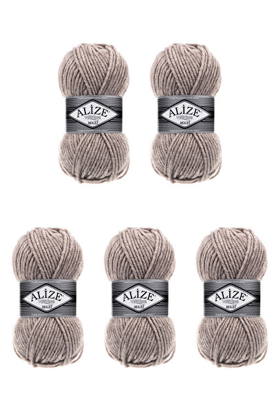 Alize 5 Pcs SuperLana Maxi 207 Thick Hand Knitting Turkish Yarn