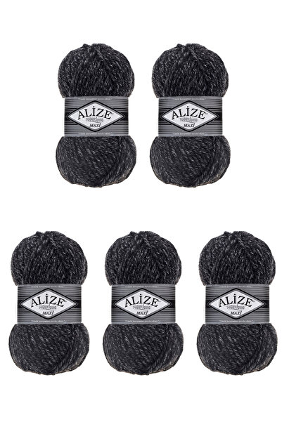 Alize 5 Pcs SuperLana Maxi 800 Thick Hand Knitting Turkish Yarn