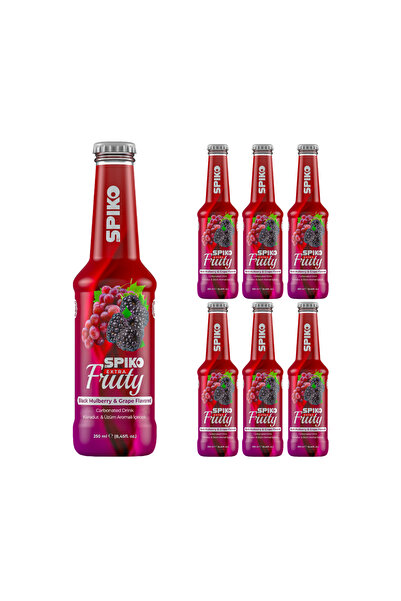 SPIKO Karadut & Üzüm Aromalı Gazlı İçecek 6 Adet