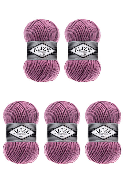 Alize 5 Pcs SuperLana Maxi 28 Thick Hand Knitting Turkish Yarn