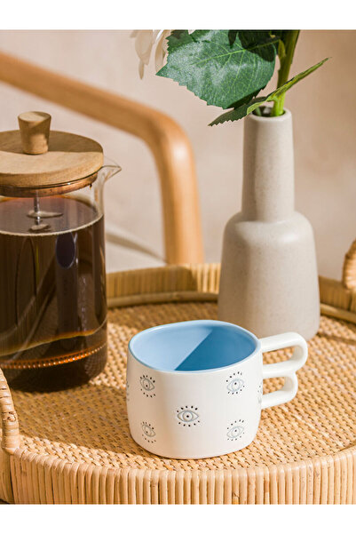 LC Waikiki Rmz Gi̇yi̇m Farkiyla Eye Ba Printed Ceramic Mug 315 ml