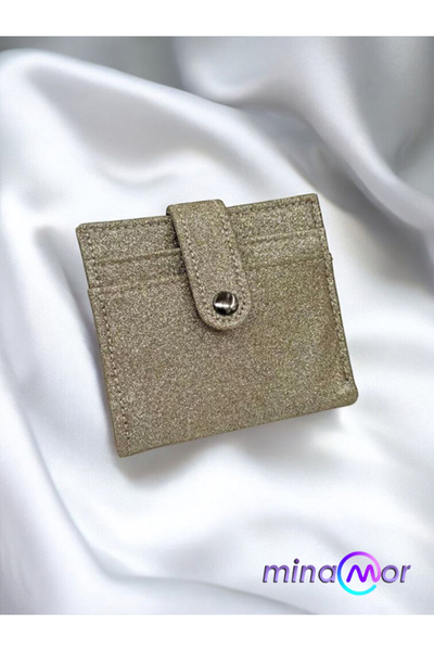 Minamor Women's Silvery Card Holder Wallet