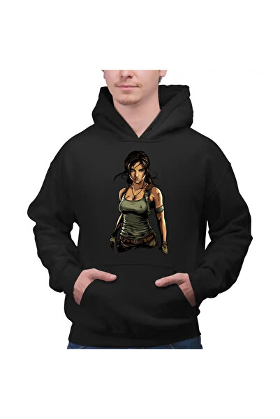 OEM Men's Sweatshirt Tomb Raider Ancient Artifact Lara Croft Army