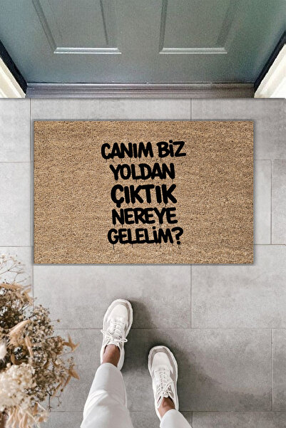 Rugmood Modern Digital Print Doormat - Dear, We Got Off the Road Where We Cam...