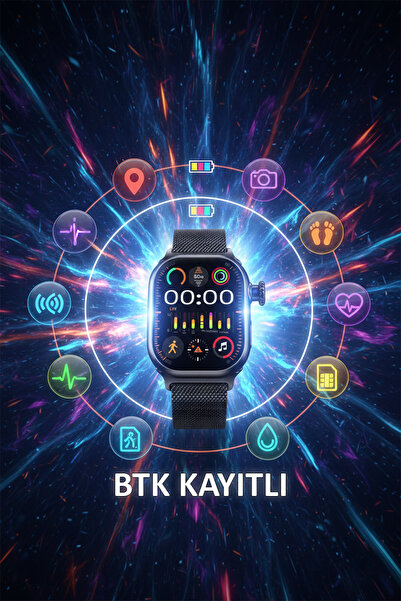 Tekvora Android AMOLED Ekranlı GPS NFC Kameralı Yapay Zeka Destekli Akıllı Saat