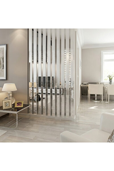 pleksisanati Lüks Aynalı Pleksi Duvar Şeridi - Kendinden Yapışkanlı Dekoratif...