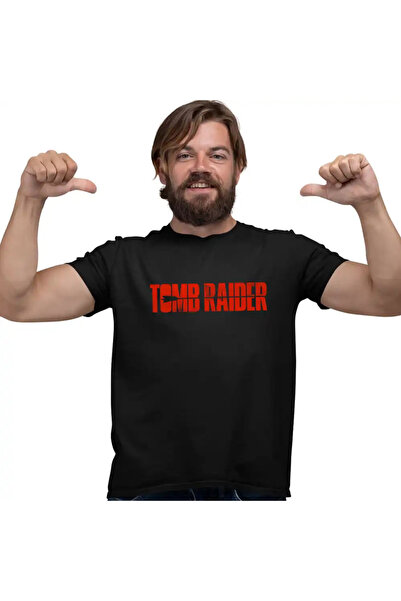 OEM Tricou Barbati Tomb Raider Logo Sageata Arc Lara Croft Armata