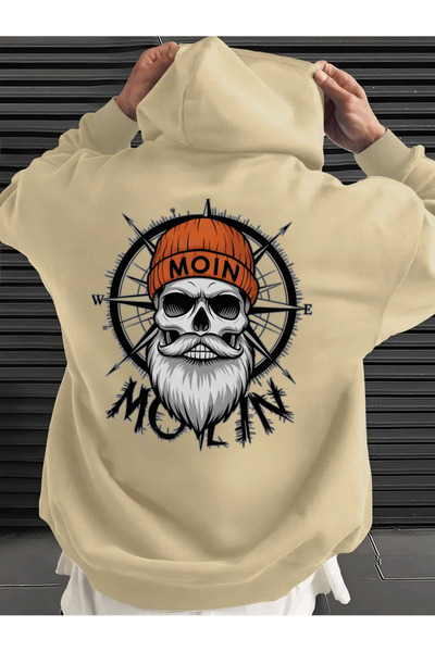 ibibik moda Printed Unisex Oversized /Relaxed Fit Basic Thick/Fleece Lined Ho...