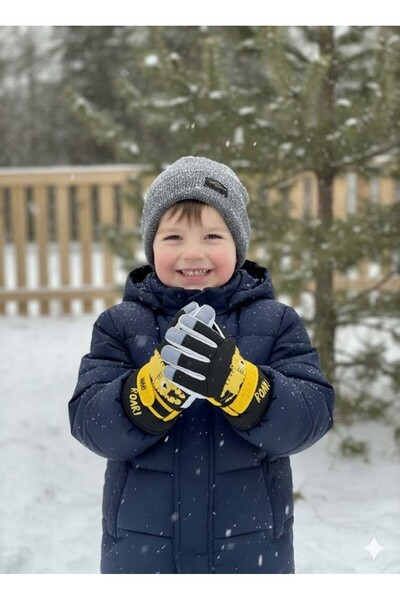 MİNİKO KİDS Ki̇tti̇ 421-0013 Children's 4-8 Snow Ski Gloves