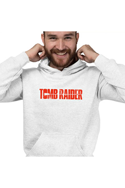 OEM Men's Sweatshirt Tomb Raider Logo Arrow Bow Lara Croft Army