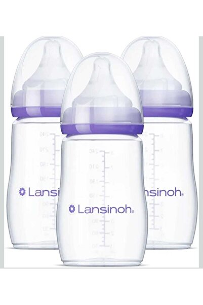 Lansinoh زجاجات رضاعة للأطفال (240 مل) 8 أونصة، 3 قطع