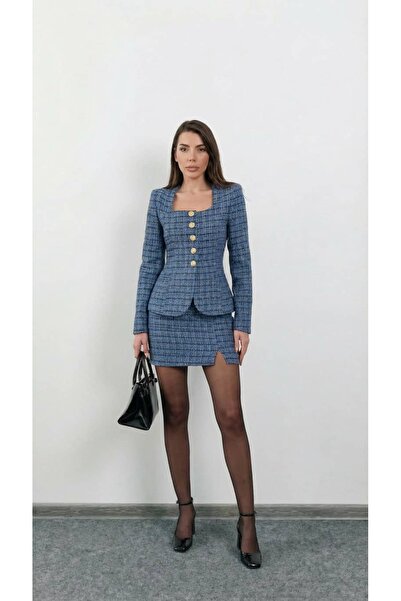Swass Luna Button Suit Blue