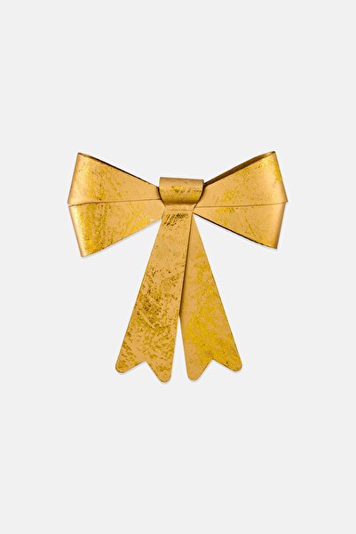 Muy Mucho Aluminium Metallic Hanging Bow, Gold
