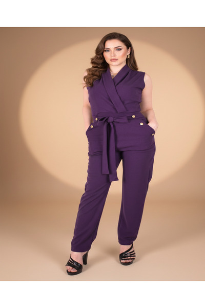 MQ Long jumpsuit with short sleeves, one-piece suit