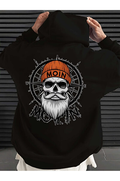 Marco Fresco Printed Unisex Oversized /Relaxed Fit Basic Thick/Fleece Lined H...