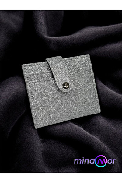 Minamor Women's Silvery Card Holder Wallet