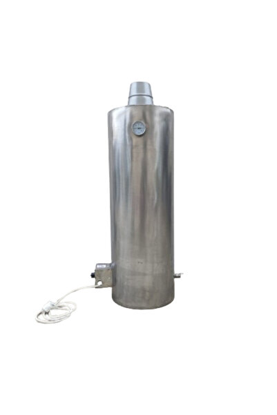 DVA Boiler cazan baie pe lemne si electric, tabla de inox, 3 bari, 90 L