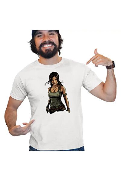 OEM Tricou Barbati Tomb Raider Artefact Antice Lara Croft Armata