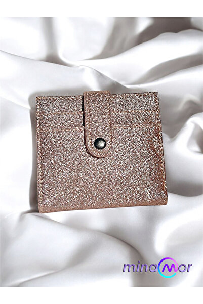 Minamor Women's Silvery Card Holder Wallet