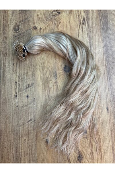 TREND Açık kumral platin röfle gerçek saç 0.6 grm 70 cm 50 adet