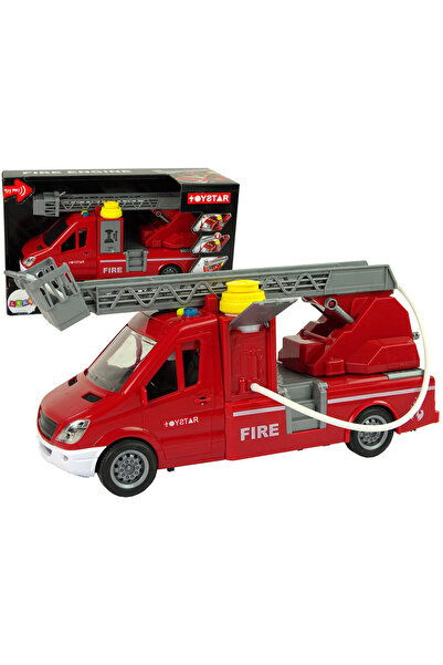 LEAN Masina de Pompieri Rosie cu Apa Lumini si Sunete