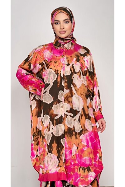 EB SCARF Linen Shirt Tunic