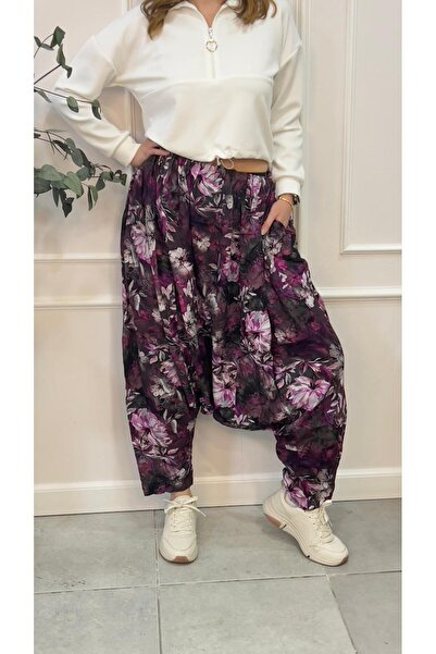 EtkiModa Традиционен анадолски бродиран шалвар за жени с дигитален принт