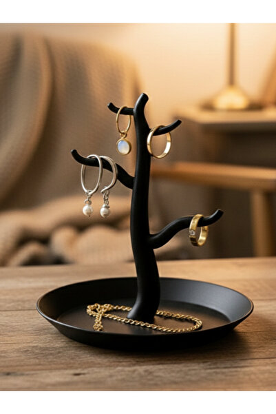 Pammuks Modern Tree Design Earring Necklace Ring Stand – Stylish Jewelry Orga...